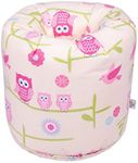 Ready Steady Bed Kids Toddler Childrens Bean Bag Chair | Comfy Children Furniture | Soft Child Safe Seat Playroom | Ergonomically Designed Toddler Furniture (Owls)