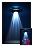 AOFOTO 3x5ft UFO Backdrop Flying Saucer Photography Background Science Fiction Alien Invasion Spacecraft Kid Boy Child Artistic Portrait Photo Shoot Studio Props Video Drop Vinyl Wallpaper Drape