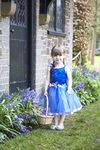 amscan FWF6 6-8 Years Vibrant Blue Fairy Costume with Floral Belt-Age 1 PC, Non Solid Colour