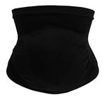 Yosooo Pregnancy Belt, Women Maternity Pregnancy Belly Tummy Support Belt Seamless Elastic Band Prenatal Care(Large-Black)