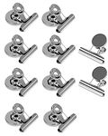 UIRIO 10 PACK Strong Fridge Magnets Heavy Duty - Scratch Proof School Home Office Supplies - Magnetic Clips for Refrigerator, Adults, Classroom, Whiteboard