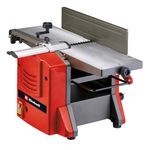 Einhell Electric Planer Thicknesser - 1500W, 9000 RPM, Pull-Out Supports, Vibration-Absorbing Feet, Chip Extractor - TC-SP 204/2 Thickness Planer for Wood