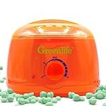 GreenLife® Hair Removal Wax Warmer for Women Men Home Wax Machine Melt Heating for Sensitive Skin (Wax Warmer Only, Orange)