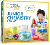 NATIONAL GEOGRAPHIC Kids Junior Chemistry Set - Full Early Learning Lab Kit with 50 Science Experiments for Kids & 20+ Lab Tools, Chemistry Set