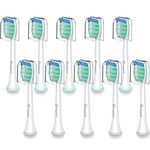 Toothbrush Replacement Heads, Compatible with Philips Sonicare Toothbrush Head Handle All Snap-On, 10 Pack