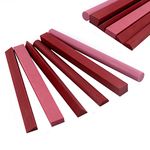 CBRIGHT Sharpening Stone Set, 6pcs 3000# Ruby Whetstone Kit Small Fine Polishing Sharpener Stone for Sharpen Chisel Gouge,Knife and Bladed Cutting Tools, Variety of Shapes[Length:100mm(3.94Inch)]