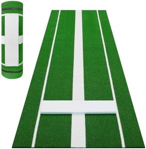 Garvee 10 x 3 ft Softball Pitching Mat,Softball Practice Mat with Rubber Base and Denser Anti-Fade Turf,Softball Pitching Mound for Outdoor and Indoor Use,Green