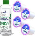 Keurig Compatible Descaling Solution and Keurig Cleaner. 2 Keurig Descaler, 4 Keurig Cleaning Pods. Removes Limescale & Cleans Pod Area. Better Tasting & Hotter Coffee. 4 Uses of Descaler & Cleaner.