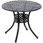 Outsunny 33" Patio Dining Table Rou
