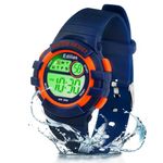 Edillas Kids Watches Digital for Girls Boys,7 Colors Led Flashing Wristwatch for Child Waterproof Sport Outdoor Multifunctional Wrist Watches with Stopwatch/Alarm for Ages 4-15