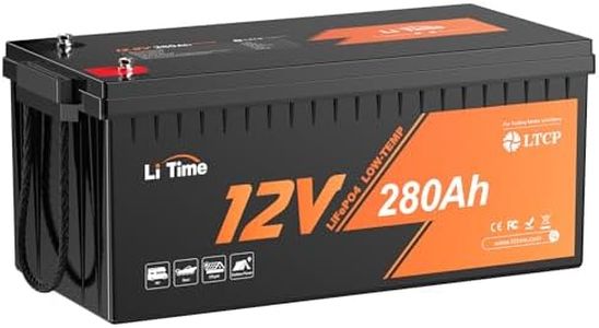 Litime 12V 280Ah Plus Low-Temp Protection LiFePO4 Battery Built-in 200A BMS, Max 3584Wh Energy, Lithium Iron Phosphate Battery Perfect for Trolling Motors,Yacht, Marine, Boat, RVs, Home Energy