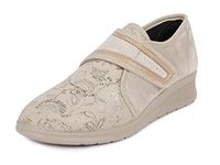 Aerosoft Ladies Low Shoe Stretch 19 Width G-H Removable Footbed (Beige, UK_Footwear_Size_System, Numeric_5.5)