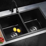 Welba Kitchen Sink Rectangle Double