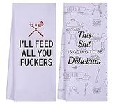 LXOMILL Funny Kitchen Towels for Me