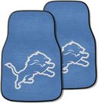 FANMATS NFL Detroit Lions Nylon Face Carpet Car Mat