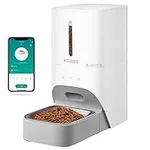 XTUOES Automatic Feeders 2.4G WiFi with App Control for Dry Food,1-10 Meals Per Day& 30s Meal Call,Timed Feeder for Cat Dog, 4L