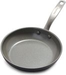 GreenPan Chatham Hard Anodized Healthy Ceramic Nonstick, 20 cm Frying Pan Skillet, PFAS-Free, Dishwasher Safe, Oven Safe, Gray