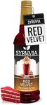 Syruvia Red Velvet Coffee Syrup - 25.4 fl oz Premium Coffee Flavoring Syrup - Kosher Coffee Syrups, Gluten Free, No Coloring, Perfect for Drinks, Soda, Shakes, Desserts, and More.