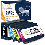 ColorKing Compatible 950 951XL Ink Cartridges Replacement for HP 950XL 951XL Combo Pack for HP Officejet Pro 8600 8610 8620 8100 8615 8625 8630 8640 251dw 276dw (Black, Cyan, Magenta, Yellow, 4 Pack)