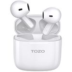 TOZO A3 Upgraded Wireless Earbuds Bluetooth 5.3 Half in-Ear Lightweight Headsets with Digital Call Noise Reduction, Reset Button Hall Detection,Premium Sound with Long Endurance