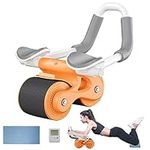 Easilywinlife Ab Automatic Rebound, Automatic Rebound Abdominal Roller Wheel， Perfect Core Exercise Equipment for Home Workouts, Abdominal Exercise Roller with Elbow Support and Timer, Ab Roller Wheel for Effective Abdominal and Core Strengthening (Ora...