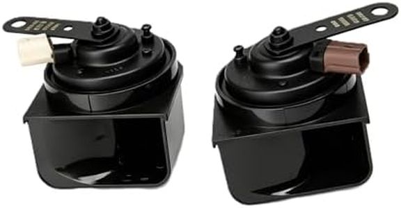 BunnyVibe High Low Tone Snail Horn Compatible with Honda Accord Acura Dual Trumpet Loud Sound Car Replacement Assembly 38150SDBA02 38100SDBA02
