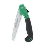 FLORA GUARD 7.7 Inch Folding Hand Saw, Camping/Pruning Saw with Sharp Blade Solid Grip and Safety Lock(Green)