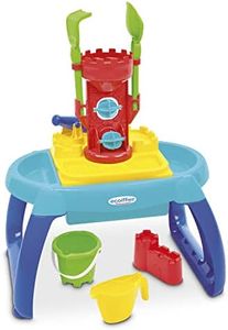 Jouets Ecoiffier - 4601 - Table Sable et Eau avec 7 Accessoires Inclus - Jeu de Plage pour Enfants - Dès 18 Mois - Fabriqué en France