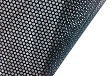 VViViD One-Way Perforated Black Vinyl Privacy Window Film Adhesive Glass Wrap Roll (50ft x 48 inches)