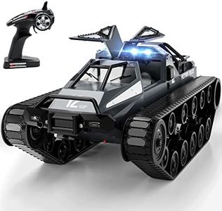 Supdex High Speed Tank，1/12 Remote Control Crawler Off-Road 4WD Car�，2.4 Ghz RC Army Truck for Kids and Adults