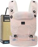 Bebamour Baby Carrier Adjustable Baby Wrap Carrier 3-in-1 Baby Carrier Front and Back Carry (Pink)