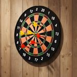 Kids Mandi® Magnetic Dart Board Set - 13 Inch Wide with 6 Magnetic Darts | Safe Dartboard Target Board Game Set | Score Dartboard Kit Set for Indoor and Outdoor (34 Cm Diameter)