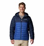 Columbia Mens Powder Lite II Hooded Jacket, Mountain Blue, M