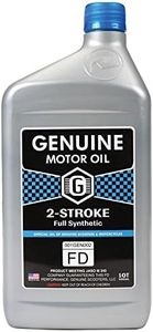 Genuine 2T Motor Oil (Full Synthetic JASO FD); 1 Quart