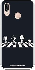 Coque pour Huawei P20 Lite Officielle de Snoopy Personnages Beatles pour protéger Votre téléphone Portable. Coque Huawei en Silicone Souple avec Licence Officielle Peanuts.