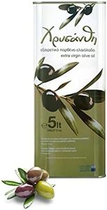 Chrisanthi | Extra natives Premium Olivenöl aus Kreta | Erste Güteklasse | Kaltextrahiert | 5 Liter Kanister 【 Neue Ernte - Dezember 2024 】