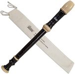 Paititi Soprano Recorder 8-Hole With Cleaning Rod + Carrying Bag, Creamy/Black Color, Key of C