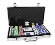 Da Vinci Premium 300 11.5 gram Diamond Suited Poker Chip Set w/6 Dealer Buttons, 2 Decks of Cards, Case