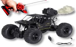 Umadiya® Offroader 2Wd Rc Car High Speed | 5 Functions 1:18 RC Car with Smoke Fog | Styled as Rock Crawler Climbing Monster Truck | Rechargeable Remote Control Car for Kids (Multi-Color)