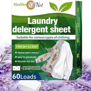 SKNet Australian Eco-Friendly Laundry Detergent Sheets -60 Loads | Plastic-Free, Biodegradable| Fresh Linen Scent |Travel-Safe & Hypoallergenic| Zero Waste, Liquidless Washing Strips|All Washer Types