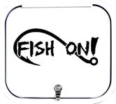 A1154 Fish On Bass Fishing Decal Sticker (Black)