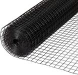 Fencer Wire Hardware Cloth, 1/2-Inch Mesh Size, 16 Gauge Galvanized Steel with Vinyl Coated Welded Wire Fence for Garden Fencing & Pet Enclosures (24 Inch x 50 ft.)