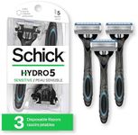 Schick Hydro Sensitive Skin Disposable Men’s Razor 3 Disposable Razors