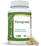 Mama's Select Organic Fenugreek Capsules, Breastfeeding Supplement for Women, Increase Milk Supply for Lactation - Potent Organic Fenugreek Seed Powder - 610 mg per Capsule, 120 Vegetarian Capsules