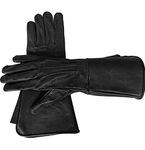Men's Leather Long Cuff Winter Warm gloves winter, thermal insulation,womens comfy winter new black red medieval renaissance outdoor, different sizes,windproof (black, Extra Large)