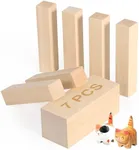 7 Pcs Basswood Carving Blocks,Wood Carving Blocks Set,2 Different Size Whittling Wood Blocks for Craft Carving Wooden Blocks,4x1x1 and 4x2x2 Inch Bass Wood, for Wood Carving Wood Crafts