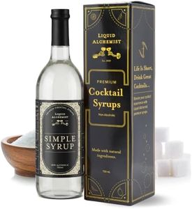 Liquid Alchemist Simple Syrup for Cocktails - Real Ingredients Make our Simple Sugar Syrup the Perfect Old Fashioned Mix - Our Natural Simple Syrup for Drinks is Non-GMO Gluten Free & Vegan (25 oz)