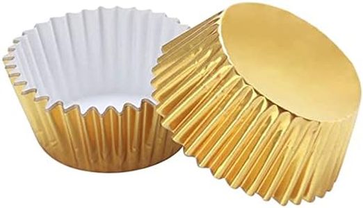 BJH 100 pièces Muffin Tasses Tasses à gâteaux pour la Cuisson de gâteaux (Or)