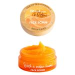 Mintree Certified Organic Face Scrub for Tan Removal & Soft-Smooth-Glowing Skin. Infused with Musk Melon, Matcha Tea, Hyaluronic Acid. Dermatologist Recommended For All Skin Types & Daily Use