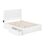 Atlantic Furniture Canyon Platform Bed Frame, Queen, White